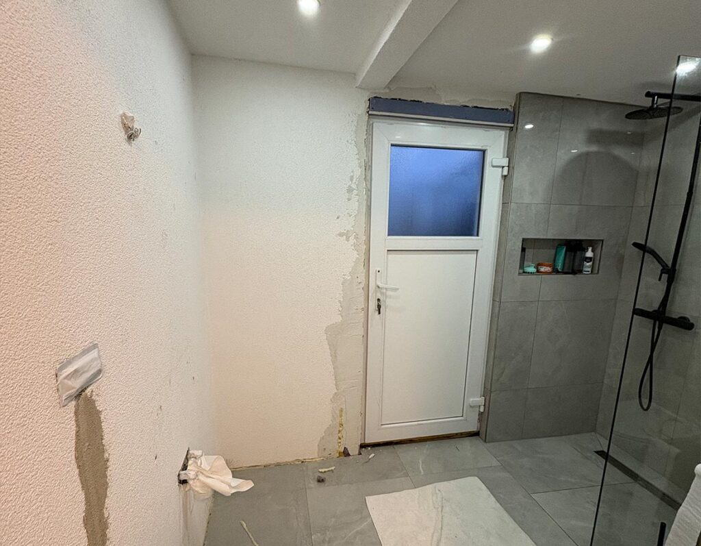 Spachtelarbeiten vorher